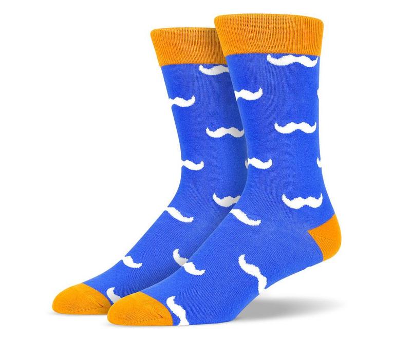 Mens's Movember Moustache Socks