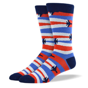 Men's American Patriot Airplane Socks