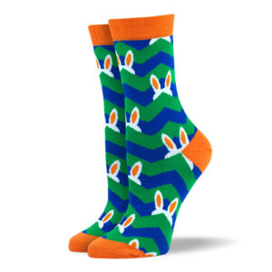 Womens Green Easter Dress Socks