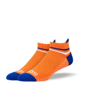 Women's Orange & Blue Athletic Ankle Socks