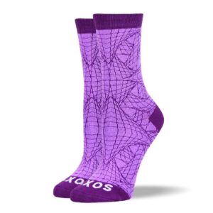 Women's Awesome Purple Web Socks