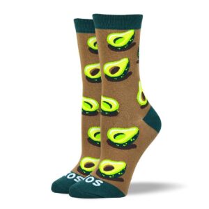 Women's Awesome Brown Avocado Socks