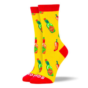Women's Fun Yellow Hot Sauce Socks