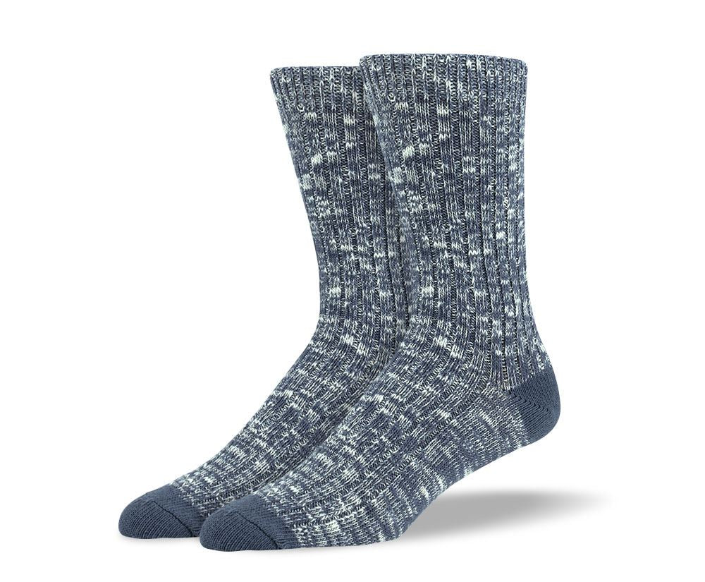 Mens Grey Casual Crew Socks