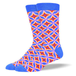 Men's Blue Designer Star Socks