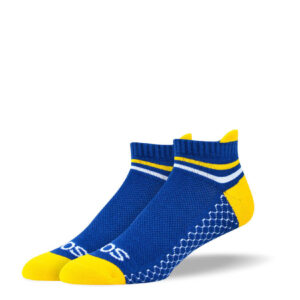 Men's Blue & Yellow Athletic Ankle Socks
