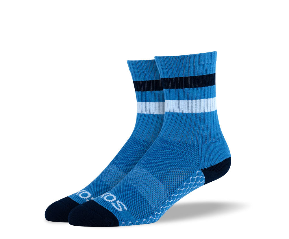 Women's Blue Athletic Crew Socks