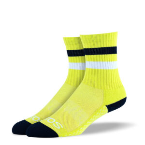 Women's Yellow Athletic Crew Socks
