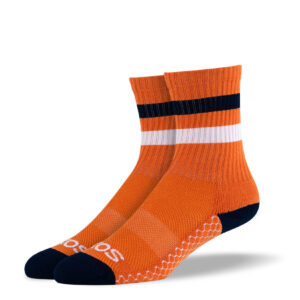 Women's Orange Athletic Crew Socks