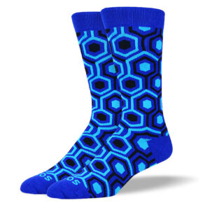 Men's Blue Cool Pattern Socks