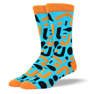 Men's Blue Cool Shape Socks
