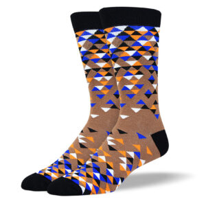 Men's Awesome Brown Triangle Socks