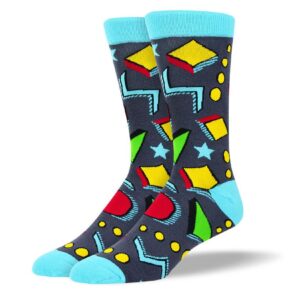 Men's Bold Grey Art Socks