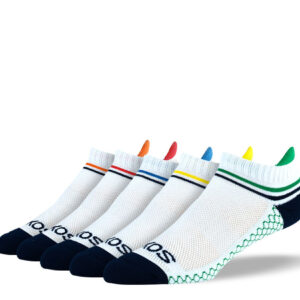Women's White Athletic Ankle Socks Bundle