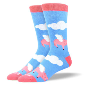 Men's Crazy Flying Pig Socks