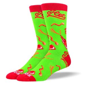 Crazy Green Hot Sauce Socks