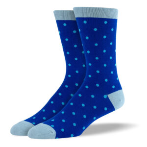 Men's Blue Polka Dots Socks