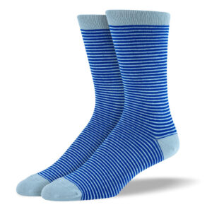Men's Blue Thin Stripes Socks