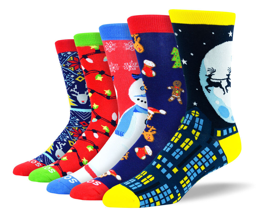 Men's Fun Christmas Sock Bundle
