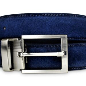 Mens Navy Suede Belt