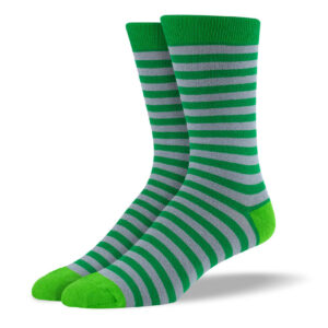 Men's Dark Green Stripes Socks