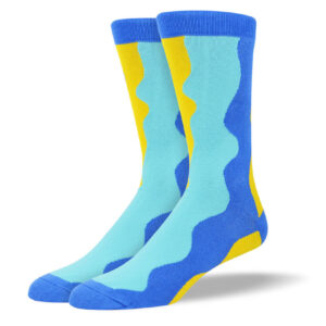 Men's Blue Colorful Socks