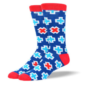 Men's Blue Cross Socks