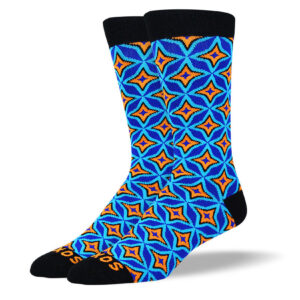 Men's Blue Funky Pattern Socks