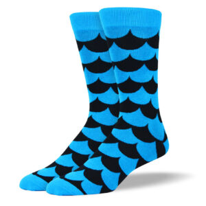 Men's Blue Web Socks