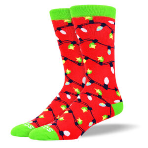 Men's Christmas Lights Sock