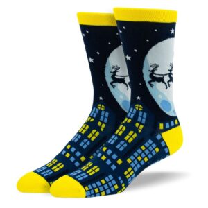 Men's Christmas Flying Reindeer Socks