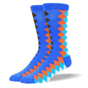 Men's Creative Colored Diamond socks