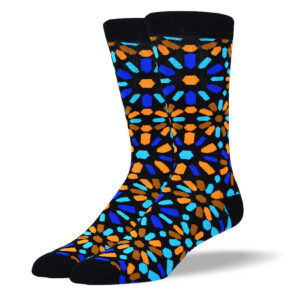 Men's Colorful Flower Art Socks