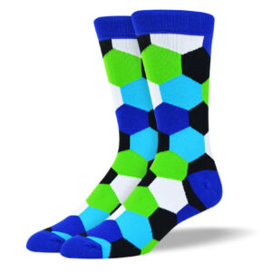 Men's Colorful Socks Hexagon