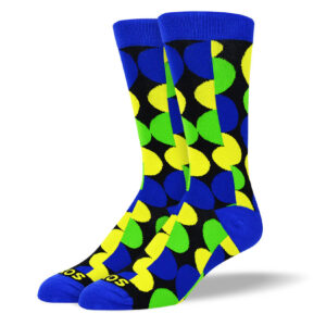 Men's Crazy Colorful Dot Socks