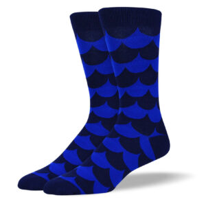 Men's Dark Blue Web Socks
