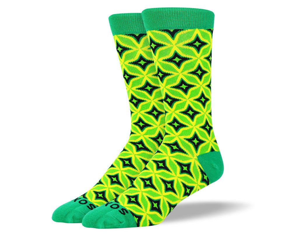 Men's Green Luxury Dress Socks
