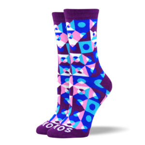 Women's Funny Blue Shape Socks