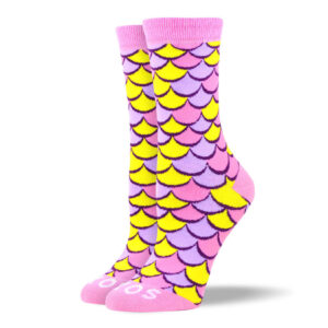 Women's Funky Pink Scales Socks