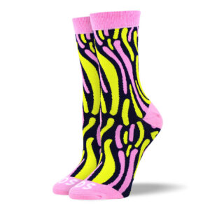 Women's Unique Pink Waves Socks