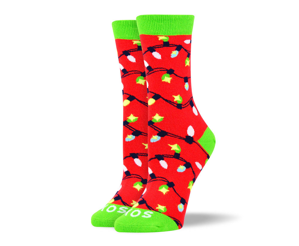 Women's Christmas Lights Sock