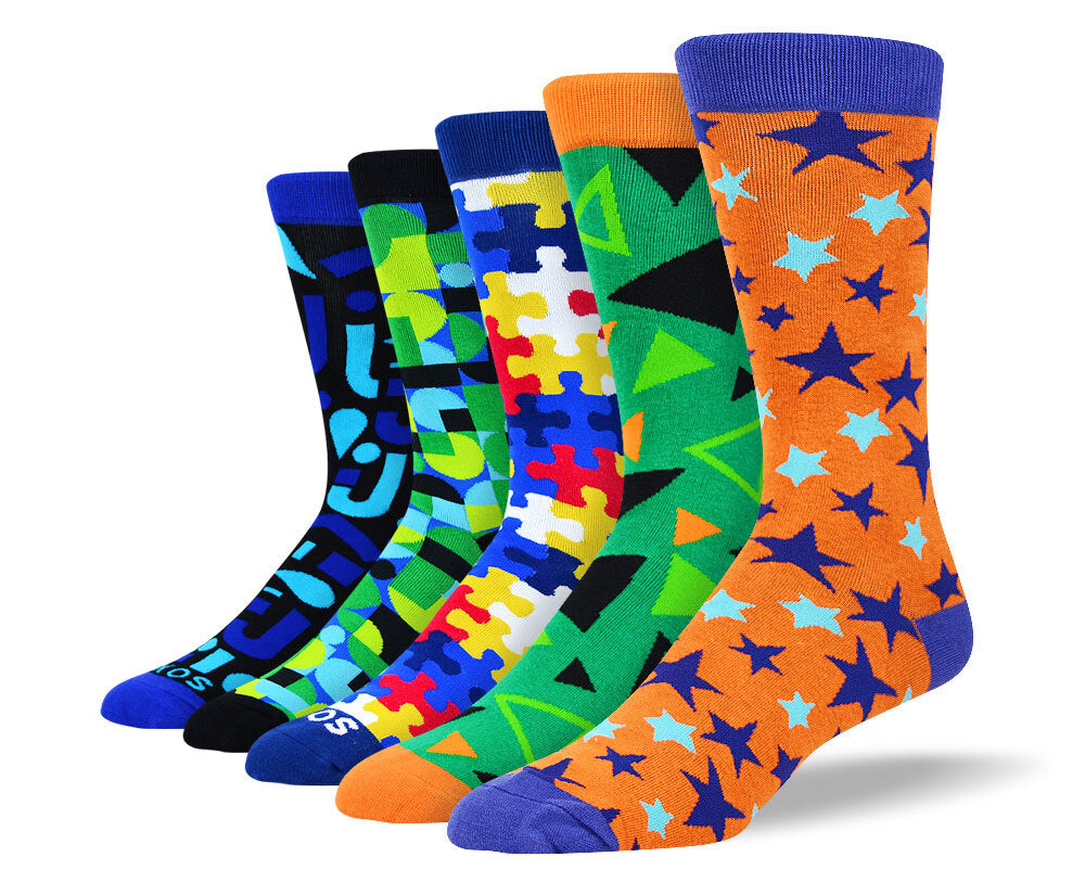 Men's Funky Colorful Socks Bundle