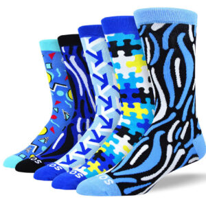 Men's Crazy Blue Sock Bundle