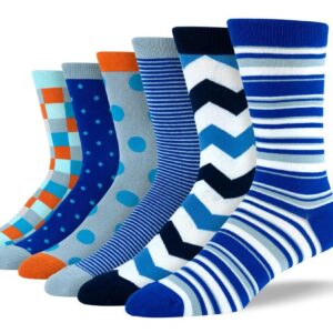 Men's Wild Blue Sock Bundle - 6 Pair