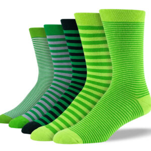 Men's Green Thin Stripe Sock Bundle