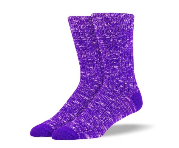 Men's Purple Casual Crew Socks