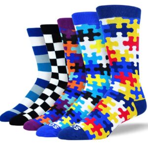 Men's Fashion Mixed Fashion Sock Bundle