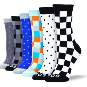 Women's Dress Fun Checkered & Polka Dot Bundle - 6 Pair