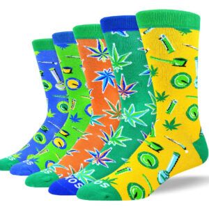 Men's Crazy Weed Sock Bundle - 5 Pair